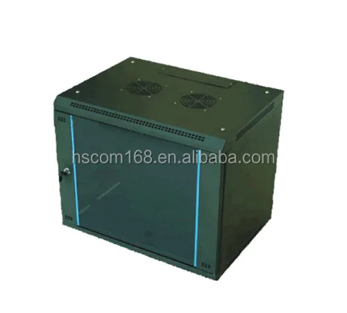High Quality With Best Price 9U Glass Fronted Wall Mounted Network Cabinet Double Section Cabinet.jpg