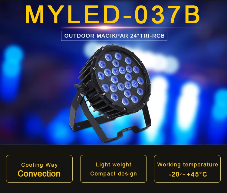 Factory Price Tri-3W RGB LED Stage Light Disco Equipment 78W LED Waterproof Par Light