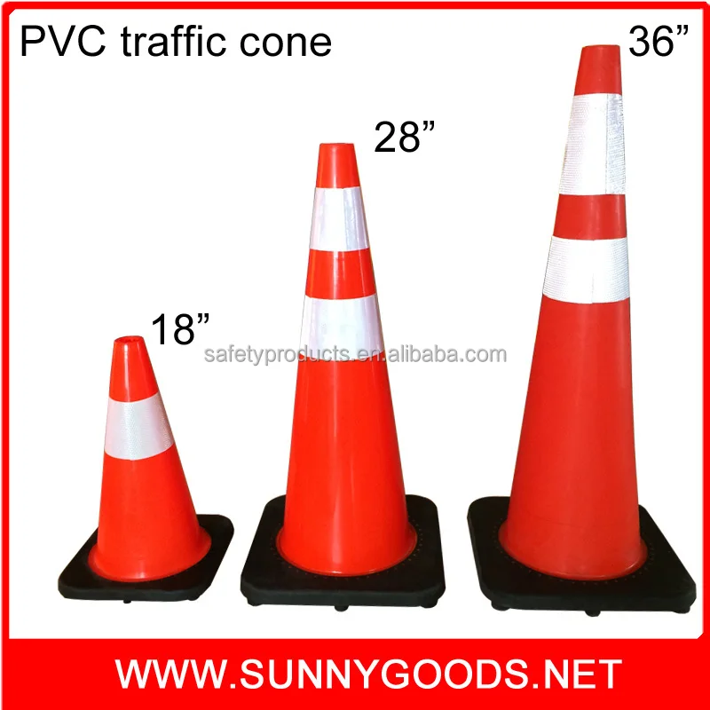 18" 28" 36" High Quality Soft Flexible Orange Reflective Safety Pvc ...