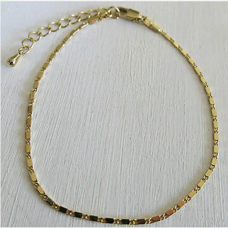 New Style Gold Silver Plating Ankle Link Chain Adjustable Anklet