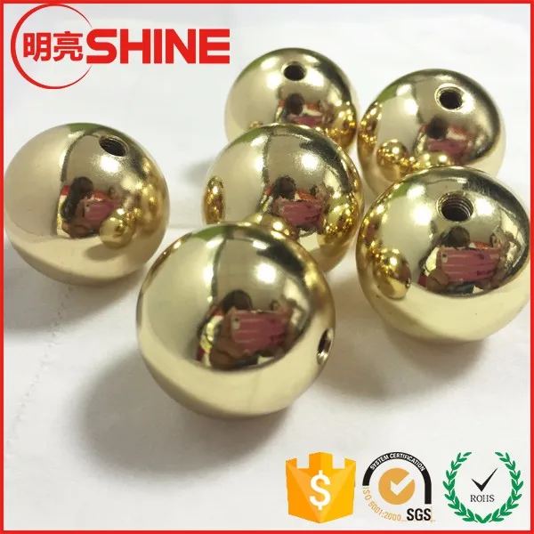 Factory Price Solid 20mm 19mm 18mm Threaded Brass Ball With Screw Hole
