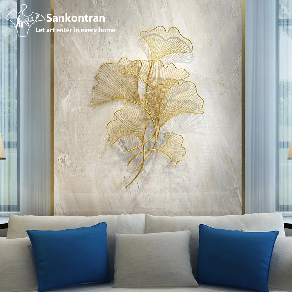 Handmade Asian 3d Metal Wall Decor Golden Gingko Leaf Wall Decorations For Living Room Buy Metal Leaf Wall Art Gold Leaf Decoration Leaf Wall Sculpture Product On Alibaba Com