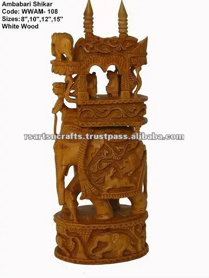 small carved wooden animals