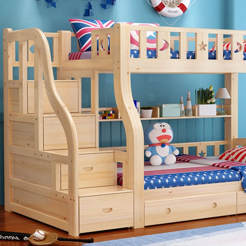 Quality Beech Wood Double Decker Bed 