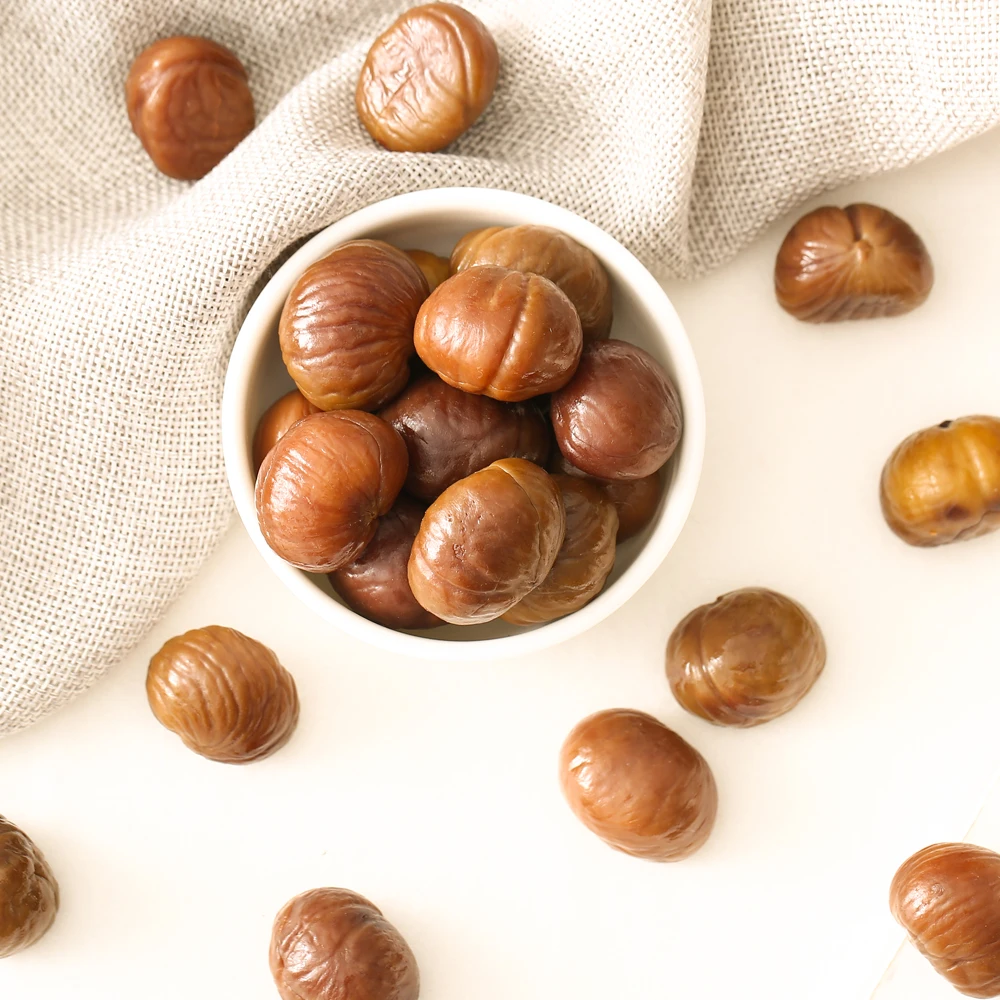 organic roasted peeled chestnuts kerenel ready to eat