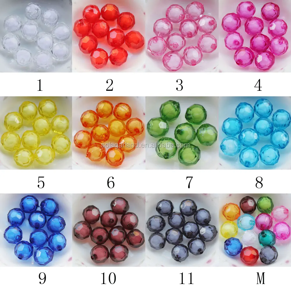 Wholesale 10mm Chunky Green Plastic Round Gumball Bubblegum Balls