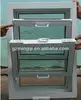 pvc double bottom hung tilt window, round opening window
