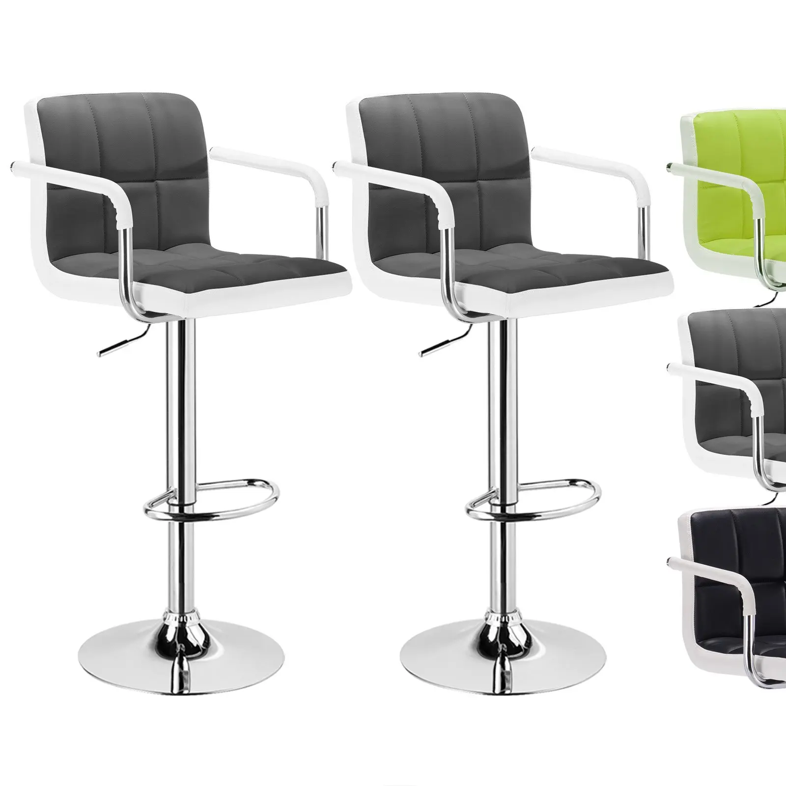 Grey And White Bar Stools Collection | Diablery.com