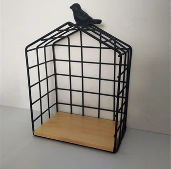 Vintage Industrial Decorative Handmade Metal Wall Wire Basket