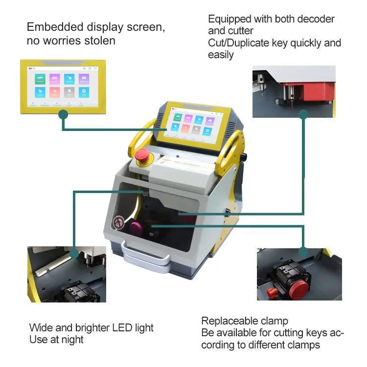 sec-e9 key cutting machine