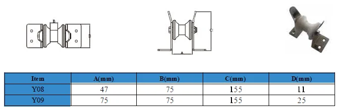 Stainless steel 316 anchor bow roller for boat yacht marine ship