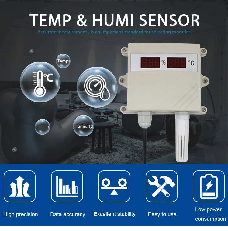 Analog 420ma 05v 010v Output Greenhouse Soil High Temp Humidity