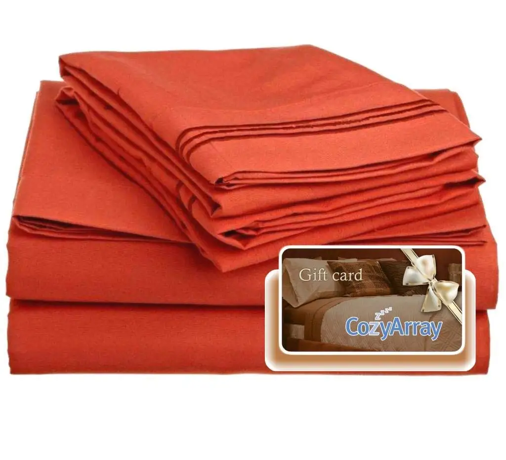 Clara Clark ® Premier 1800 Collection Bed Sheet Set, Includes a Free $5 Cozy Array