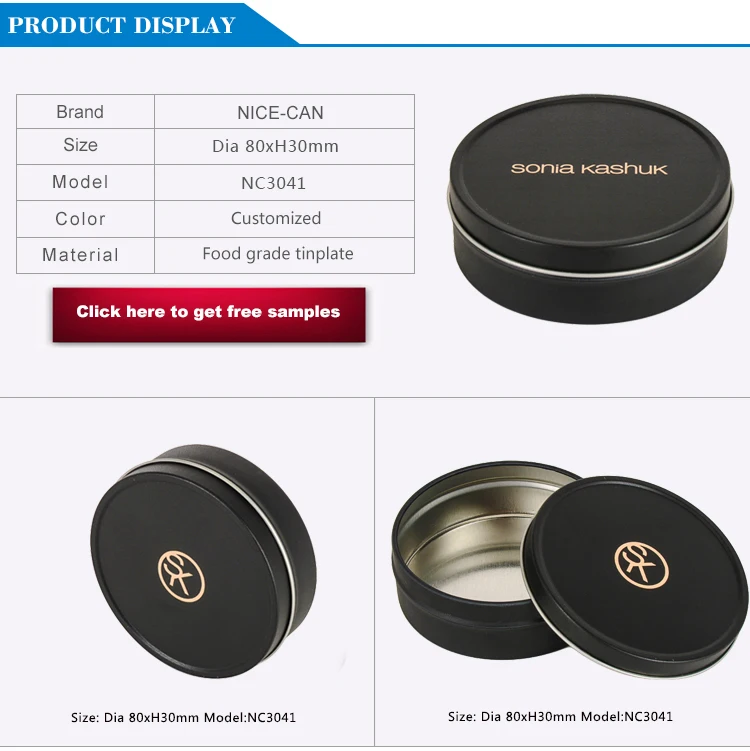  oval empty candy tins 