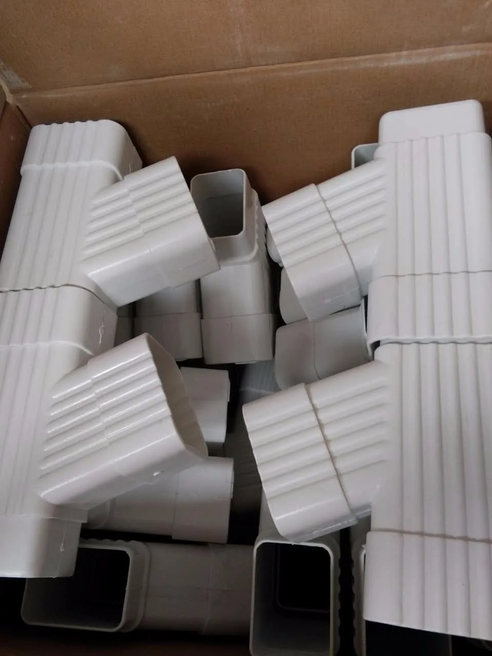 Vinyl downspouts and gutters, pvc rain gutter system