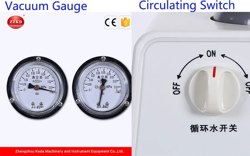                    Portable Vacuum Pump with Pressure Gauge, Hydraulic   