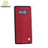 Double injection dark red mobile phone case leather cellphone case for Samsung galaxy note 8