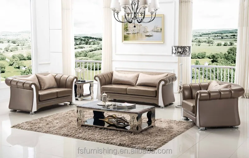 Ls185 luxus zeitgenössischen grau gold perlglanz italienischen ... Wohnzimmer sofa grau