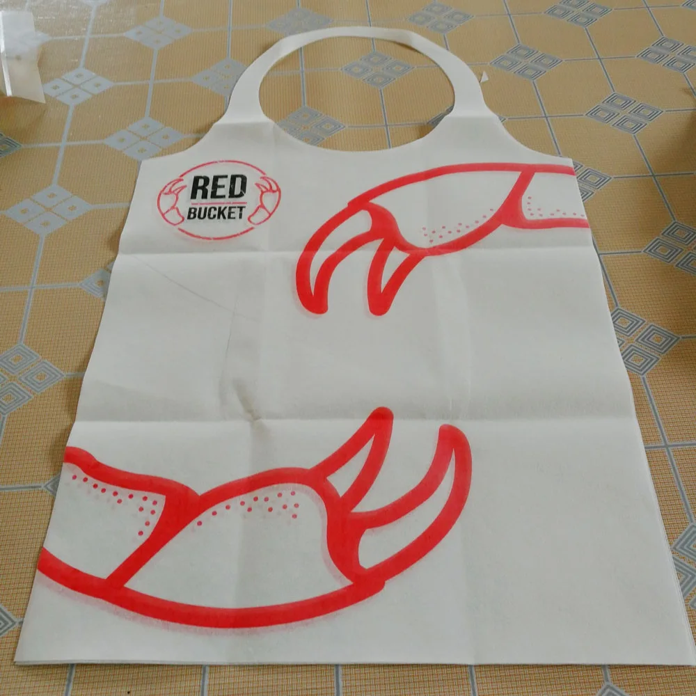 Adult White Waterproof Paper Dental Bib Disposable Apron