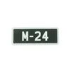 High Quality White And Black Business Badges Clothes Patch Soft PVC Rubber Patches Square
