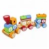 New arrival kids educational wooden block train with ABC W04A393