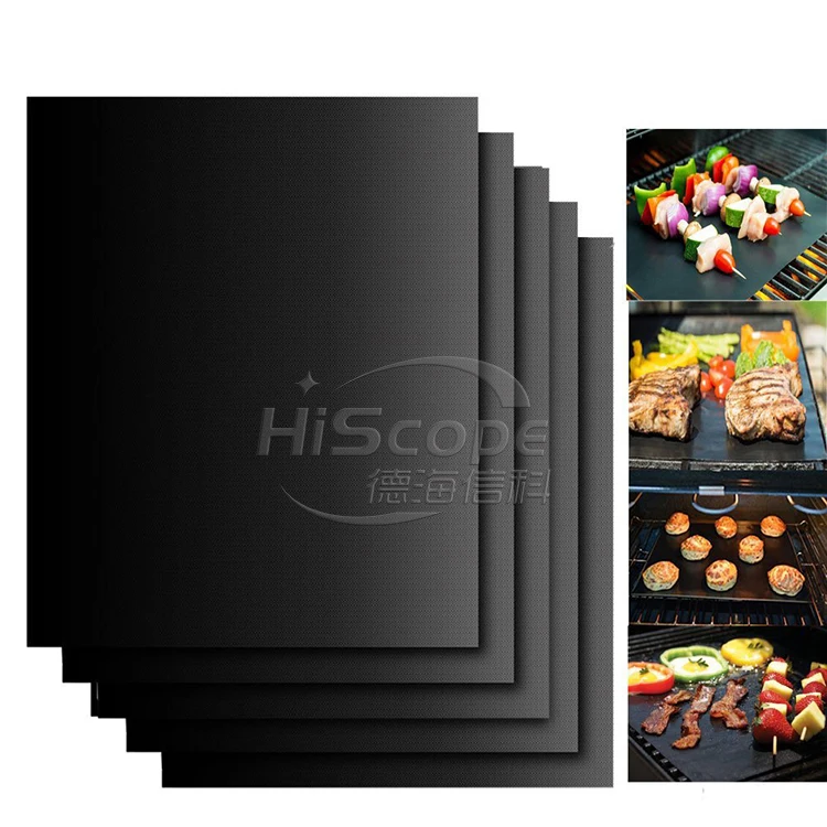 50*38CM Non-stick BBQ Grill & Baking Mats ,Reusable, and Easy to Clean Barbecue Grilling Accessories