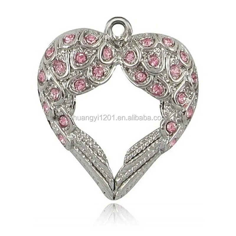 Metal Alloy Inlay Pink Crystal Guardian Angel Wings Hearts Charms Open Hollow Heart Flying Wings Pendants Buy Guardian Wings Charms Wings Charm Wing Pendant Product On Alibaba Com