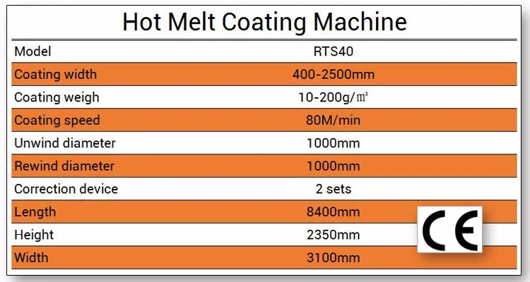 narrow web hot melt glue coating machine