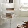 Square Acrylic bookshelf Transparent Coffee Table