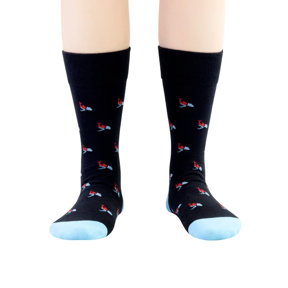 Japanese Retro Sweat-Absorbent Knee High Funy Cotton Candy  Socks For Men