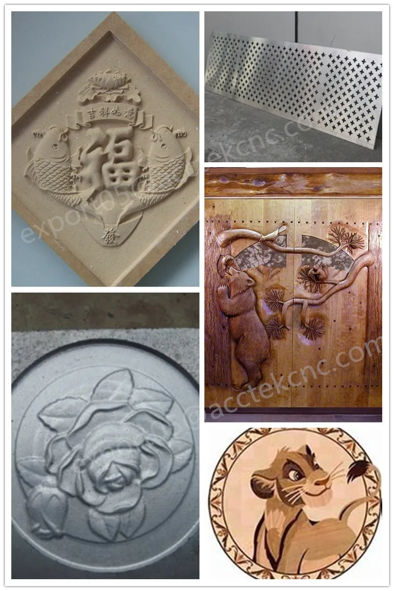 Multipurpose cnc router 1224 machine wood stone metal/5 axis cnc router