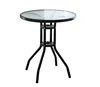 Swimming pool table round frosted glass table