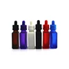 Custom blue 5ml 10ml 15ml 20ml 30ml 50ml 100 ml small glass dropper bottle for essential oil RB-168T