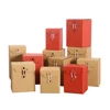 Custom Logo Folding Kraft Paper Honey Jam Tea Box With Button and String Closure