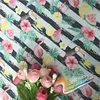 Custom digital printed plain nylon peacock chiffon print tricot saree fabric