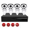 NVR IP Camera Kit for smart home-4 PCs 5MP 2k H.265 ONVIF ip ptz bullet camera + 1 PC 4 inch NVR with night vision IR 80M