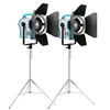 F-3500Bi fresnel spot light with barn doors, 3200-5500K indoor studio/ outdoor shooting lights