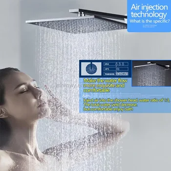 Air Shower 250 250mm Bathroom Injection Water Save Head Air Shower 250 250mm Bathroom Injection Water Save Head Rainfall