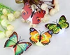 China hot sell New led wall stickers luminous butterfly wings mini blinking led light up butterfly wings