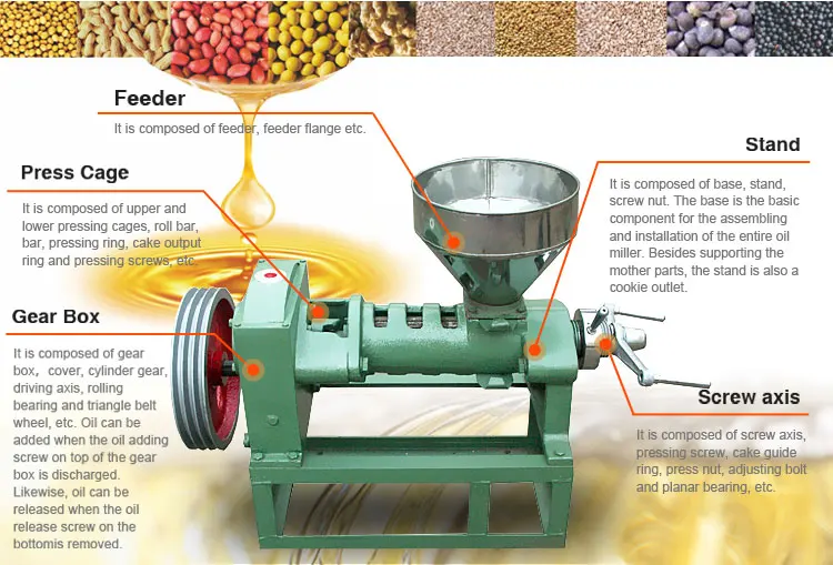 Small mustard oil mill uses mustard seed oil making machine