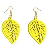 Customized Wooden Cut Shape Stub Wood Leaf .925 Silver Designer Awesome Earring Jewelry