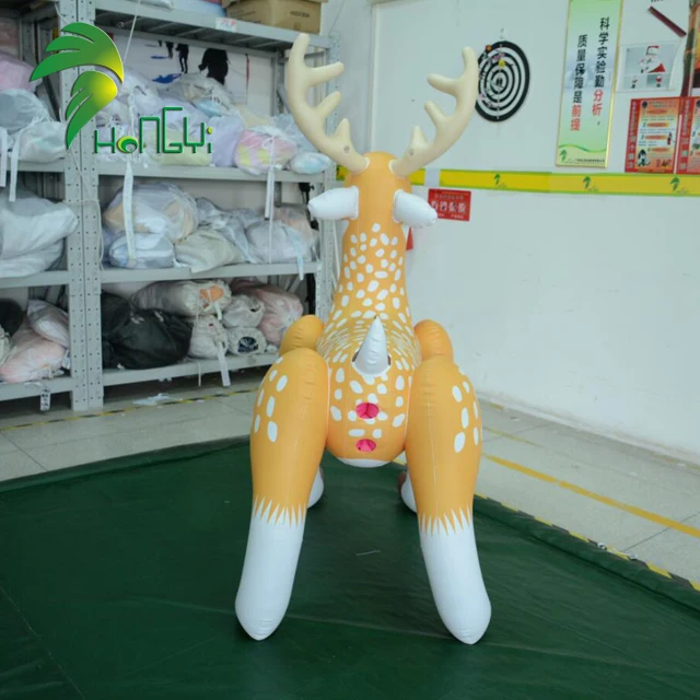 Good Quality Pvc04mm Sexy Inflatable Deer With Sphcartoon Toy