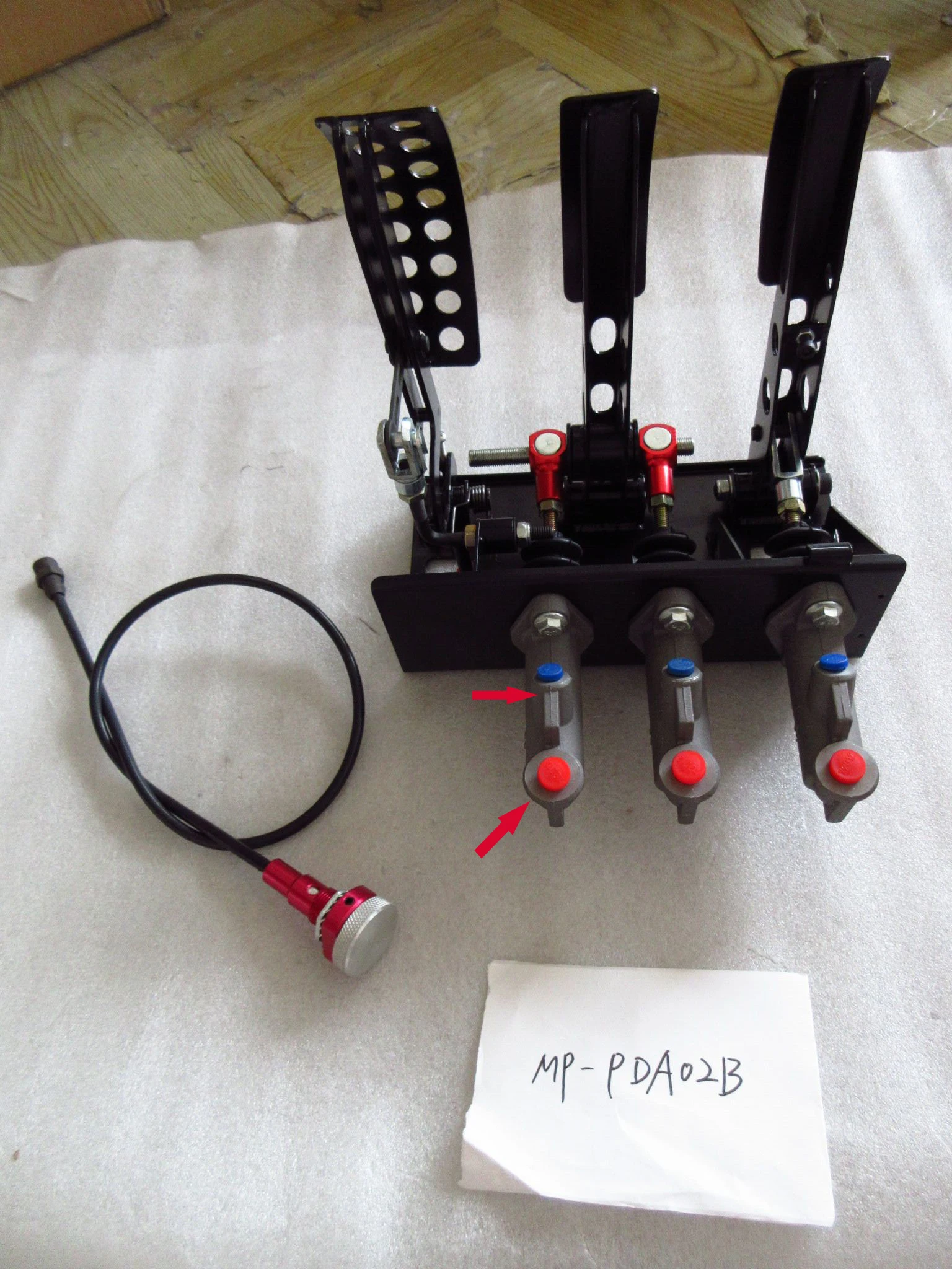 Universal Adjustable High Performance Race Car 3 Pedal Assembly With