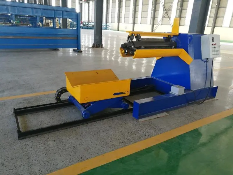 Automatic Steel Sheet Decoiling Machine/Hydraulic Decoiler with Trolley