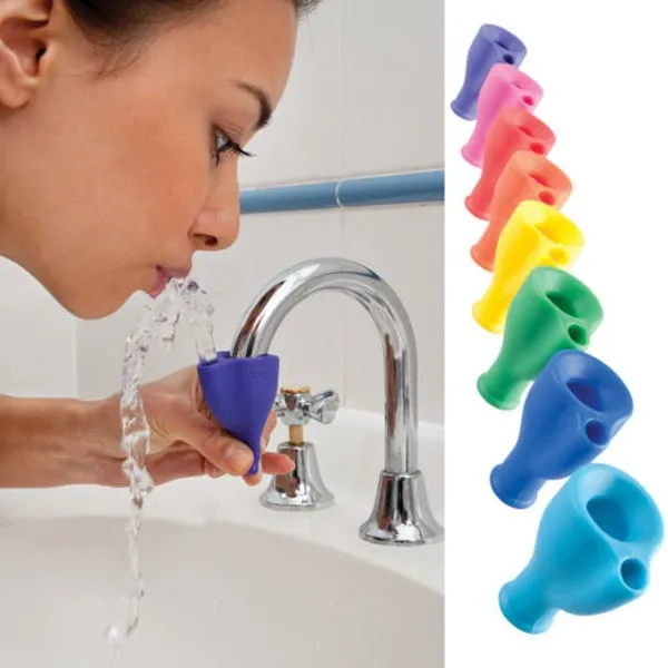 Cute Bathroom Sink Silicone Faucet Extender Baby Bath Spout Cover