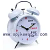Good design cute dial printing promotional metal alarm clock