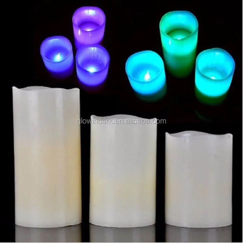 High Quality Real Wax Electric Modern Led Candle Light Set 3aa Battery