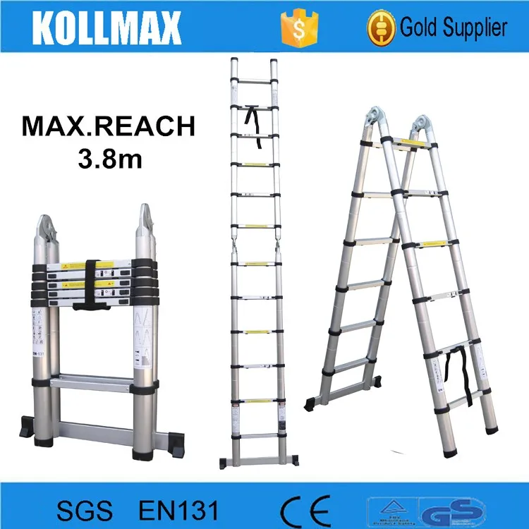 3.8m Aluminum Folding Ladder Hinge With En131 Buy Folding Ladder