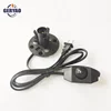 New plastic plate with USA salt lamp cord set and dimmer switch and E12 plastic lamp socket