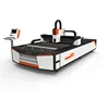best price open type fiber laser cutting machine with IPG laser source and water chiller